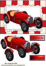 Grand Prix Red Racing Car