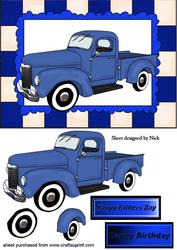 Vintage Blue Truck