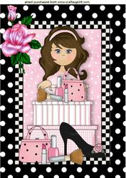I Just Love Makeup and Shoes with Rose A4