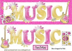 Music Just Rocks, Pink Guitar and Beatbox Dl