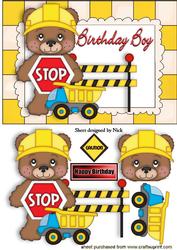 Teddy Builder on Construction Site
