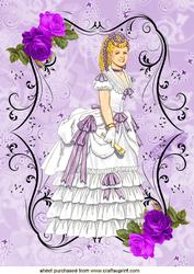 Elegant Victorian Lady A4 Topper