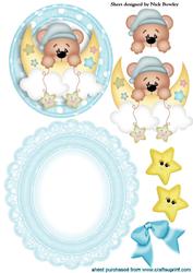 Sweet Dreams Little Teddy Bear Rocker Card