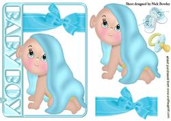 Peek a Boo! Baby in Blue