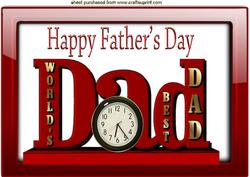 Best Dad Red Ornament A4