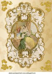 Elegant Victorian Mother & Child A4 Topper
