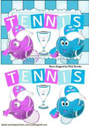 Anyone for Tennis! Funny Face Tennis Balls