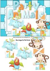 Party Animals Celebrating A5