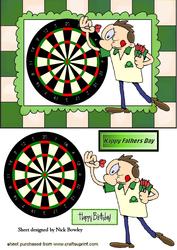 Dart Board with Player A5