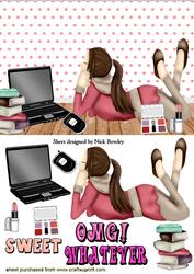 Girl with Laptop and Attitude