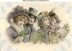 Vintage Christmas People A4