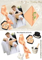 Wedding Day with Peach Bow and Envelope