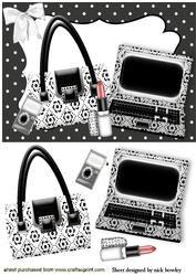 Laptop with Ladies Accessories, Lippy Etc