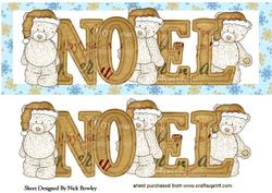 Lovely Teddy in Santa Hat with Word Dl