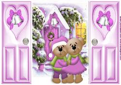 Bears Cuddling in the Cottage Gatefold