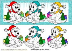 Polar Bears Having Fun on the Ice Dl