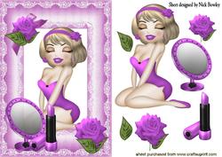 Aint She a Pretty Gal! Dressed in Pink
