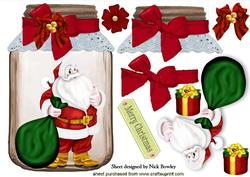 Santa with Pressies in a Jar