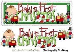 Baby's First Christmas with Toys Dl Card