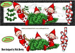 Santas Elves Playing in the Snow Dl