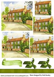 Pretty Country Cottage with Bow Pyramids