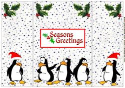 Lovely Gatefold, Christmas Penguins