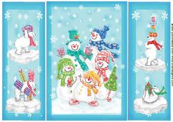 Lovely Gatefold of Snowmen