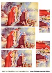Three Wise Men Bearing Gifts Pyramids