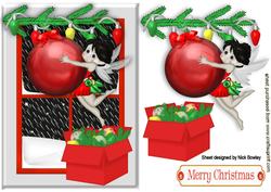 The Christmas Bauble Faerie with Snow Window
