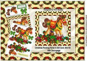 Christmas Rocking Horse 8x8 Mini Kit