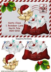 Letter to Santa with Robin and Mail Bag