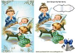 Baby Jesus with Little Angels