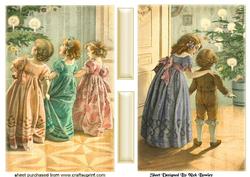 Vintage Children Excited for Christmas Cards