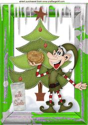 Milk and Cookies for Santa with Elf A4