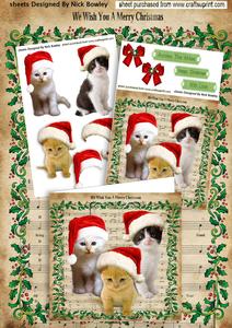 We Wish You a Merry Christmas Kitty 8x8 Mini Kit