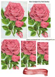 Pretty Single Pink Rose Pyramids