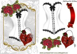 Key to My Heart with Roses and Basque