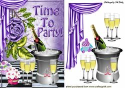 Celebration Time , Time to Party, with Champagne