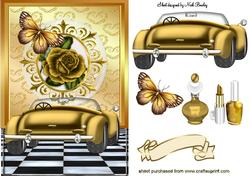 I Love My Gold Sports Car, with Rose and Lippy