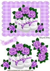 Baby Girl Shoes with Purple Roses
