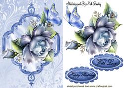 Blue Roses, Blue Butterfly
