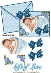 Sweet Dreams Baby Boy on Card & Envelope