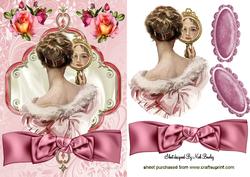 Beauty in the Mirror with Lady and Big Bow