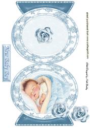 Vintage Baby Boy Quick Card