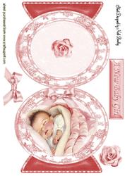Vintage Baby Girl Quick Card