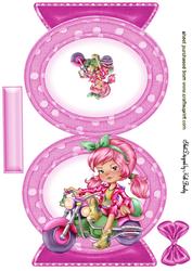 Biker Babe in Pink, Quick Card
