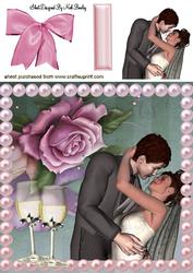Hold Me 4ever, with Champagne & Roses 8x8