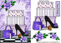 Purple Roses, with Pretty Boxes & Makeup