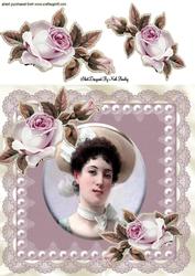 Pearls & Lace with Pretty Vintage Lady 8x8
