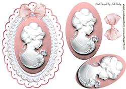 Pretty in Pink, Cameo Vintage Lady